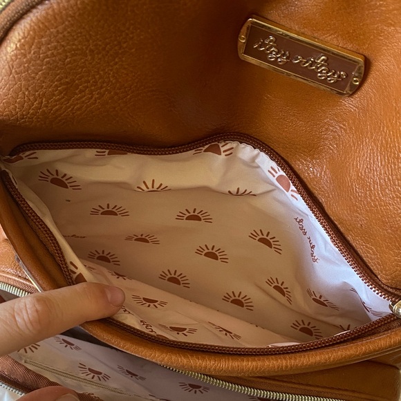 Itzy Ritzy Brown Leather Backpack - Picture 3 of 16